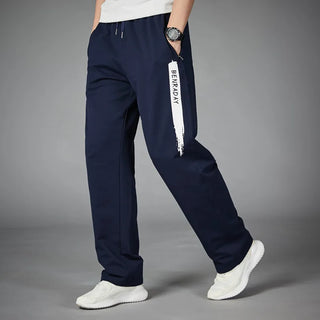 Men Running Pants Joggers Sweatpant Spring Autumn Jogging Sport Trousers Loose Gym Fitness Straight Breathable Active Pants 5XL