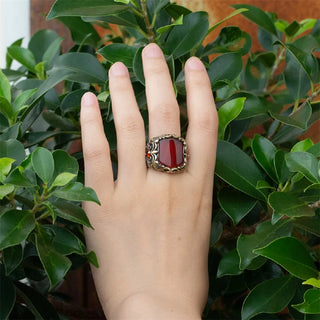 Genuine Domineering Natural Stone Ring