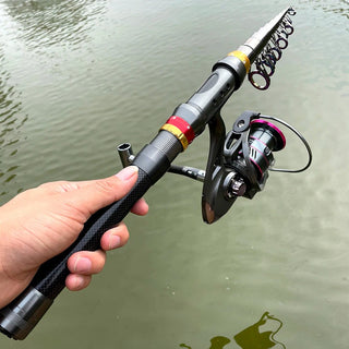 Carbon Fiber Telescopic Fishing Pole & Reel Combo - Epictzar Intl.