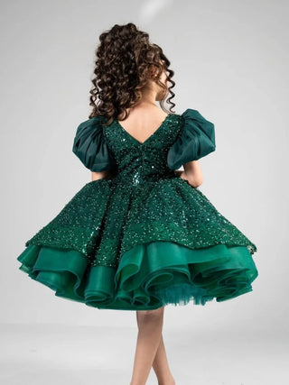 Princess Dancing Party Puff Sleeve Dress