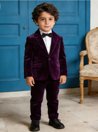 Elegant Graduation Ceremony Velvet 2Pcs Suit