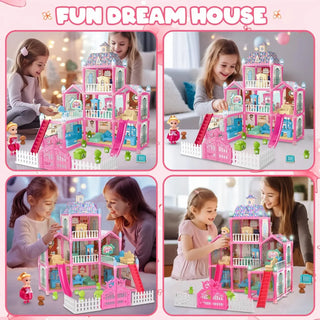 Princess Pretend Dolls Playhouse Set