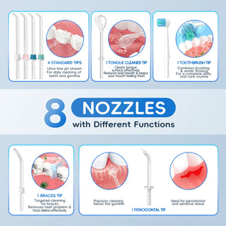 Oral Irrigator Adjustable Pressure Water Flosser