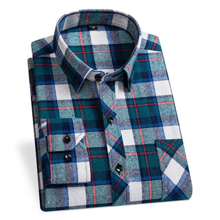 Men's Designer Cotton Plaid Shirt