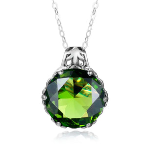 Aquamarine Vintage Gemstone Birthstone Pendant