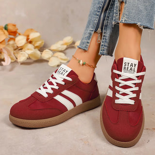 Lightweight Vulcanize Flat Thick Sole Sneakers