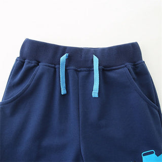 Boys Fashionable Cartoon Print Sweatpants