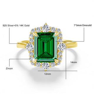 Luxury 14K Gold Engagement Bridal Ring