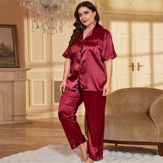 Women Silk Personalized Pajamas Set