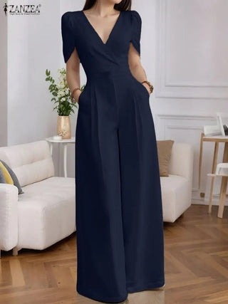 Office Ladies High Waist Fashion Jumpsuits - Epictzar Intl.