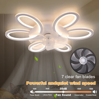 Modern Smart LED Ceiling Fan Lamp