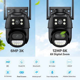 Dual Screen Wifi Surveillance Security Camera