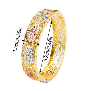 Wedding Party Colorful Hollow Bangle
