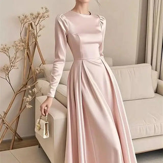 Elegant Satin Formal Party Dress