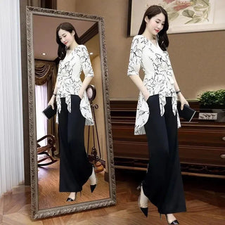 Korean Style Printed Office Outfits