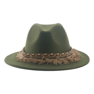 Luxury  Vintage Felted Fedora Hat