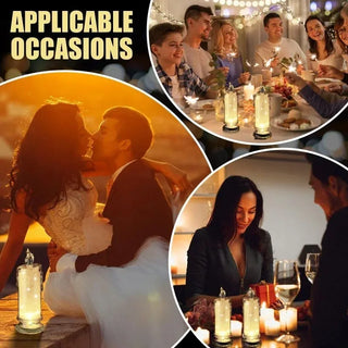 Flameless Candles LED Clearance Pillar Candles Christmas Battery Operated Candle Flickering Flame Light Xmas Party Decor