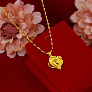 Quality AU999 24K Gold Necklace Pendant