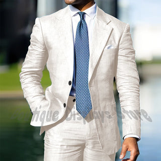 Single Breasted Wedding Party 2Pcs Outfits Suit