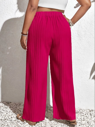 Loose High-Waist Wide-Leg Pants