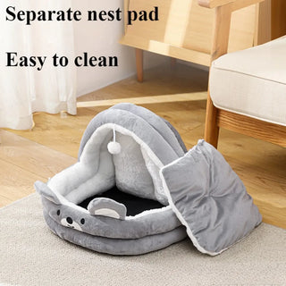 Detachable Cartoon Pet Sleeping Bed