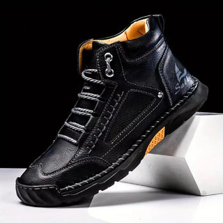 New Handmade Men's Boots Design Sneakers Man Outdoor Casual Leather Men Shoes Ankle Boots Fall Breathable Hot Sale Men's Boots