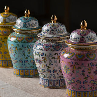 Handicraft Ornaments Sealed Ceramic Jar