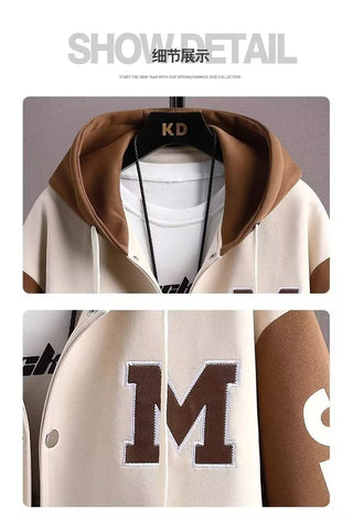 Men's Hooded Sports Tracksuit Set