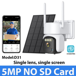 Wireless Solar Dual Lens Surveillance Camera