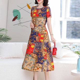 Bohemian Print O - Neck Party Dress - Epictzar Intl.
