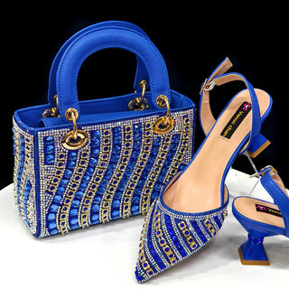 Italian Pointed Toe Fashion Shoes & Bag Set