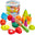 wooden cut fruit