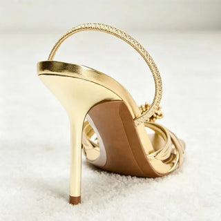 Luxury Pointed Toe Backless Sandals