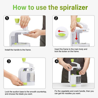 Rotating Blades Vegetable Spiralizer Slicer - Epictzar Intl.