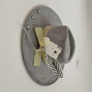 Retro Suede Fedora Jazz Party Hats
