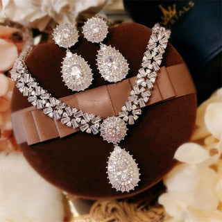 Wedding Cubic Zirconia Bridal Jewelry Sets