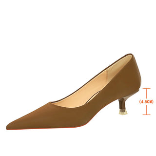 Woman Mid Heeled Pointed Toe Shoes
