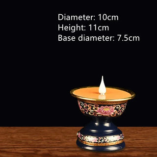 Acrylic Butter Enamel Simulated Candlestick