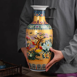 Ceramic Flowers Decoration Arrangement Vase