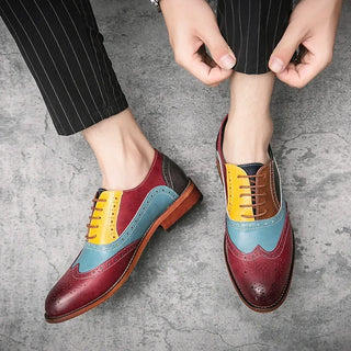 Elegant Brogue Flats Men's Formal Shoes