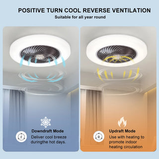 Smart Ceiling Fan Ventilator LED Lamp
