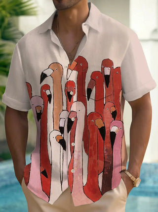 Leisure Street Walk Hawaiian Printed Full Open Button Shirt - Epictzar Intl.