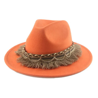 Luxury  Vintage Felted Fedora Hat