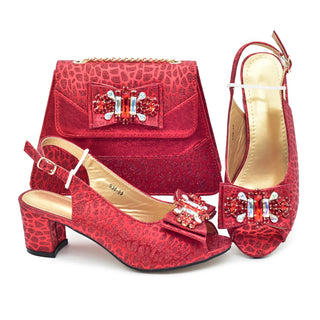 Luxury Party Shoes & Bags Match Set