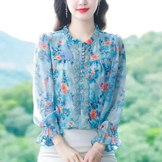 Simplicity Versatile Ruffle Sleeve Blouse
