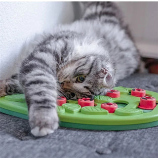 Rainy Day Interactive Cat Treat Puzzle