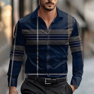Checkered Print Cardigan Street Social Shirt