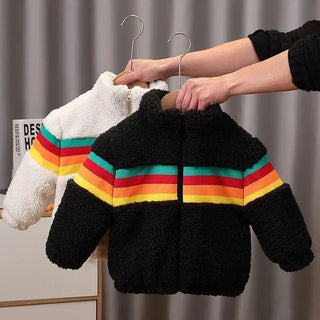 Boys Thickened Velvet Padded Outerwer