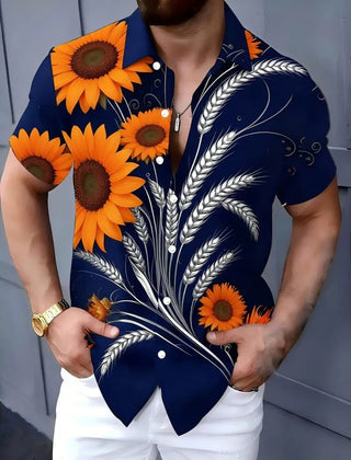 Vintage Artistic Elegant Floral Print Shirt - Epictzar Intl.