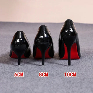 Classic Leather High Heels Shoes